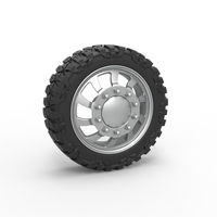 Front semi wheel for pickup Version 8 Scale 1:25 - Thumbnail 1