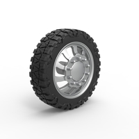 Front semi wheel for pickup Version 8 Scale 1:25 - Thumbnail 2