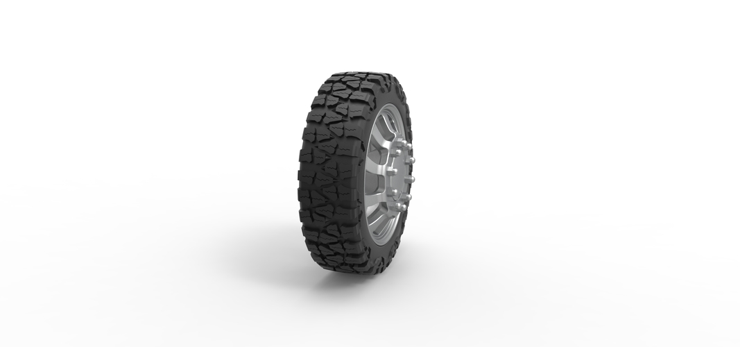 Front semi wheel for pickup Version 8 Scale 1:25 3D Print 524389