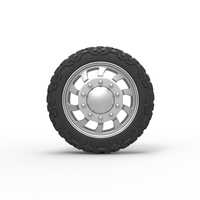 Front semi wheel for pickup Version 8 Scale 1:25 - Thumbnail 5