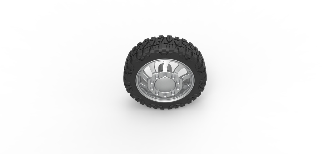 Front semi wheel for pickup Version 8 Scale 1:25 3D Print 524392