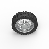 Front semi wheel for pickup Version 8 Scale 1:25 - Thumbnail 6