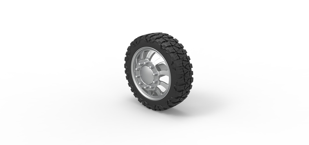 Front semi wheel for pickup Version 8 Scale 1:25 3D Print 524393