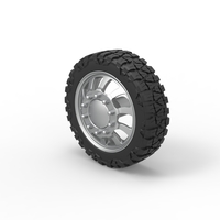 Front semi wheel for pickup Version 8 Scale 1:25 - Thumbnail 7