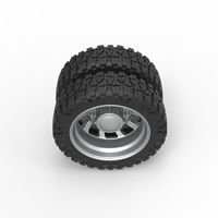 Rear semi wheel for pickup Version 8 Scale 1:25 - Thumbnail 6
