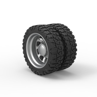 Rear semi wheel for pickup Version 8 Scale 1:25 - Thumbnail 7
