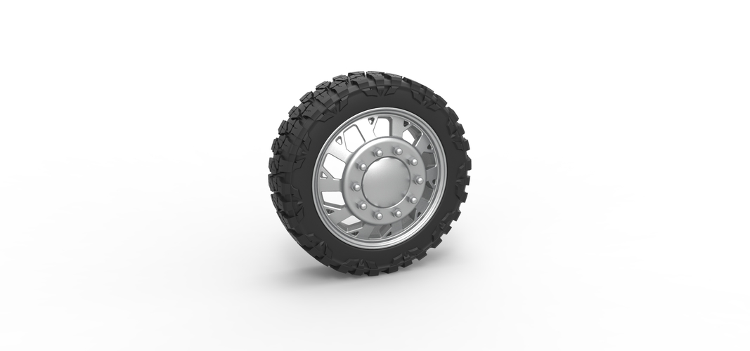 Front semi wheel for pickup Version 9 Scale 1:25 3D Print 524420