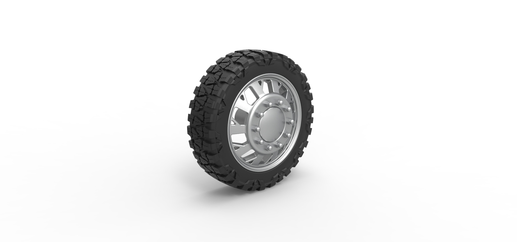 Front semi wheel for pickup Version 9 Scale 1:25 3D Print 524421