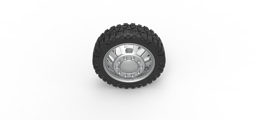 Front semi wheel for pickup Version 9 Scale 1:25 3D Print 524425