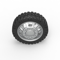 Front semi wheel for pickup Version 9 Scale 1:25 - Thumbnail 6