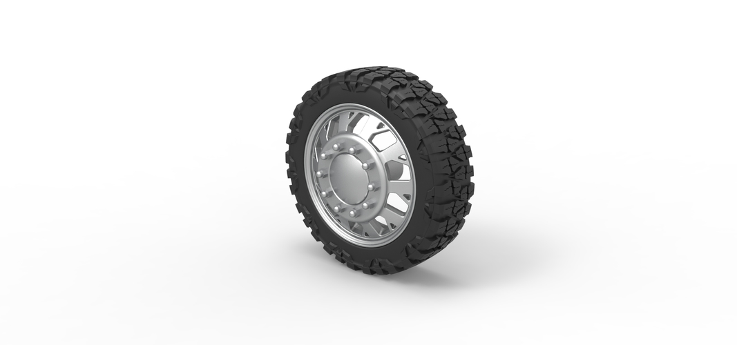 Front semi wheel for pickup Version 9 Scale 1:25 3D Print 524426