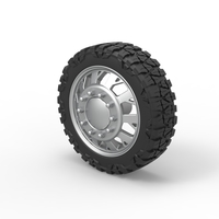Front semi wheel for pickup Version 9 Scale 1:25 - Thumbnail 7