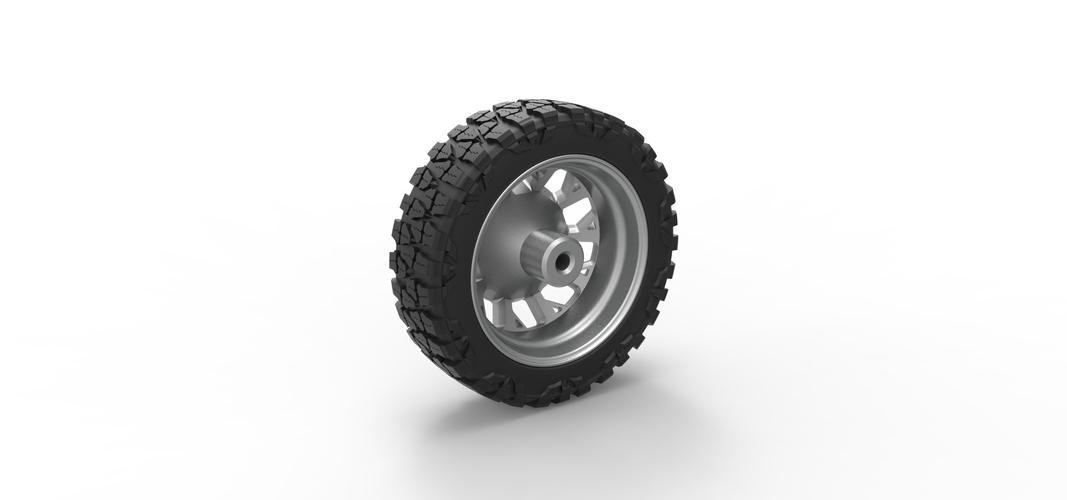 Front semi wheel for pickup Version 9 Scale 1:25 3D Print 524427