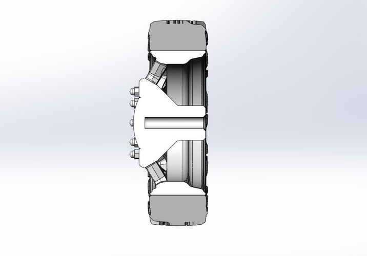 Front semi wheel for pickup Version 9 Scale 1:25 3D Print 524430