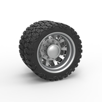 Rear semi wheel for pickup Version 9 Scale 1:25 - Thumbnail 1