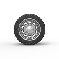 Rear semi wheel for pickup Version 9 Scale 1:25 - Thumbnail 5