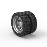 Rear semi wheel for pickup Version 9 Scale 1:25 - Thumbnail 7