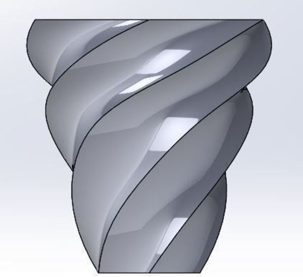Spiral Vase 6 edges