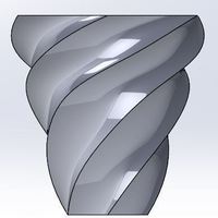 Small Spiral Vase 6 edges 3D Printing 52450
