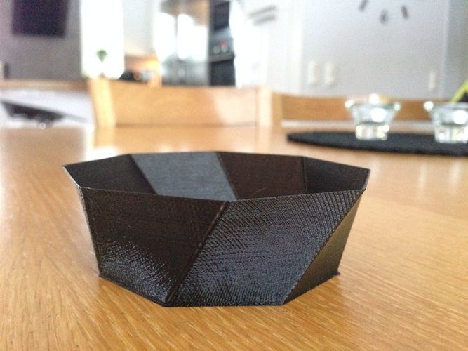 Spiral 8 edges bowl 3D Print 52452