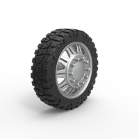 Front semi wheel for pickup Version 10 Scale 1:25 - Thumbnail 2