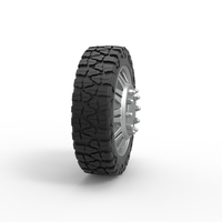 Front semi wheel for pickup Version 10 Scale 1:25 - Thumbnail 3