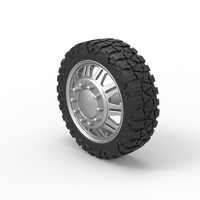 Front semi wheel for pickup Version 10 Scale 1:25 - Thumbnail 7