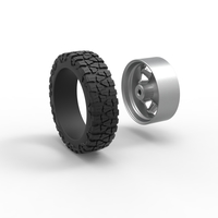 Front semi wheel for pickup Version 10 Scale 1:25 - Thumbnail 10