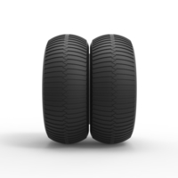 Double Wheel from vintage monster truck Scale 1:25 - Thumbnail 4