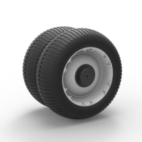 Double Wheel from vintage monster truck Scale 1:25 - Thumbnail 8