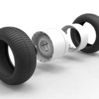 Double Wheel from vintage monster truck Scale 1:25 - Thumbnail 12