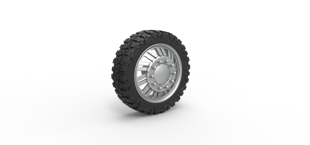 Front semi wheel for pickup Version 11 Scale 1:25 3D Print 524686