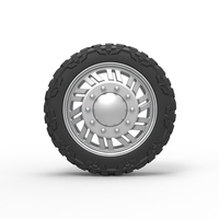 Front semi wheel for pickup Version 11 Scale 1:25 - Thumbnail 5
