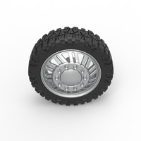 Front semi wheel for pickup Version 11 Scale 1:25 - Thumbnail 6