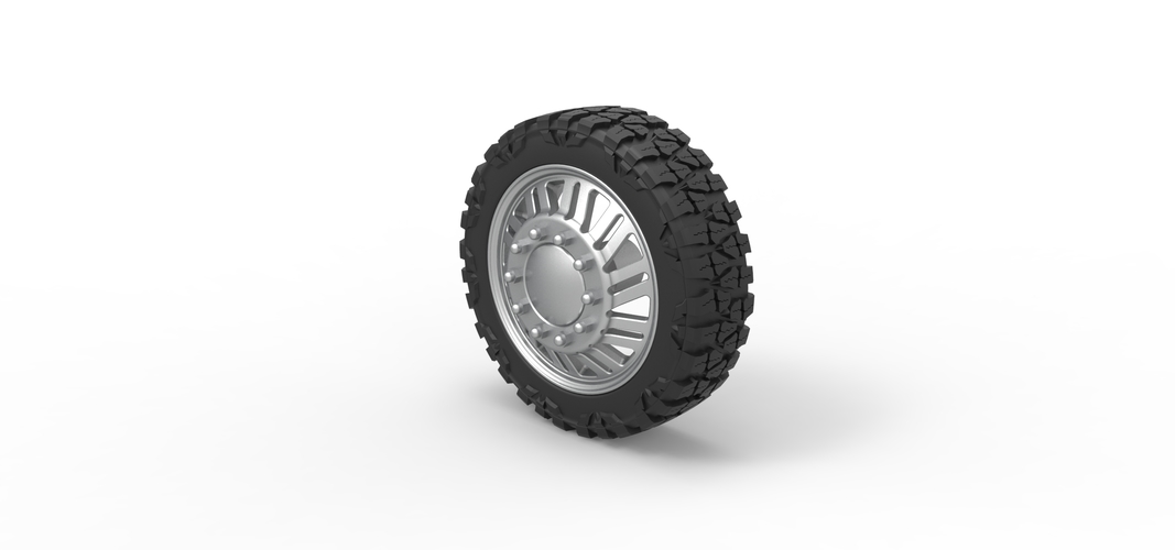 Front semi wheel for pickup Version 11 Scale 1:25 3D Print 524691