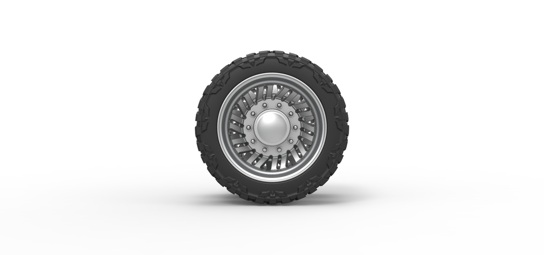 Rear semi wheel for pickup Version 11 Scale 1:25 3D Print 524706