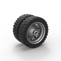 Rear semi wheel for pickup Version 11 Scale 1:25 - Thumbnail 8