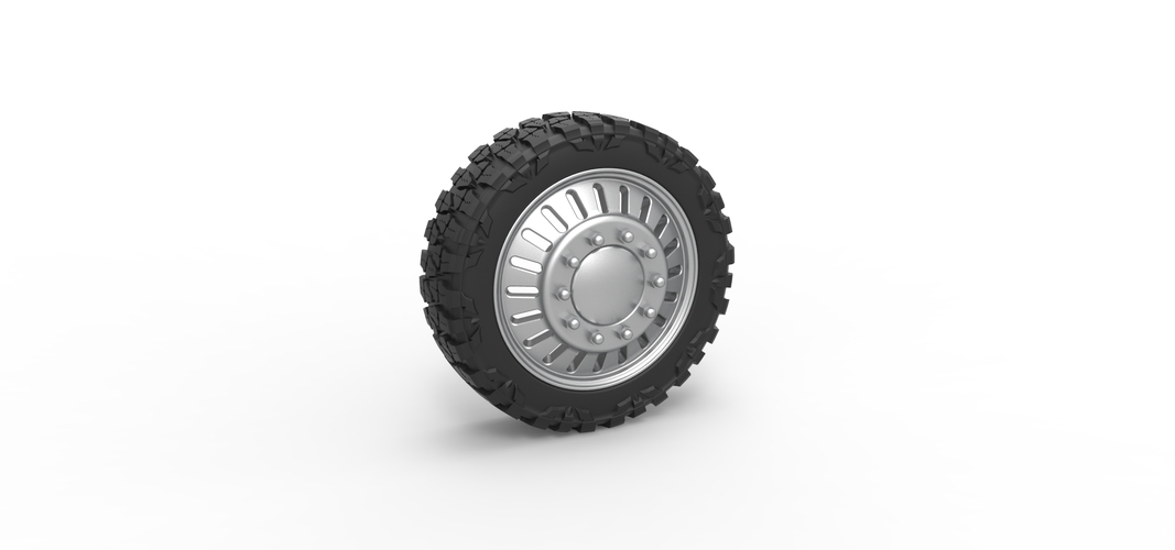 Front semi wheel for pickup Version 12 Scale 1:25 3D Print 524713
