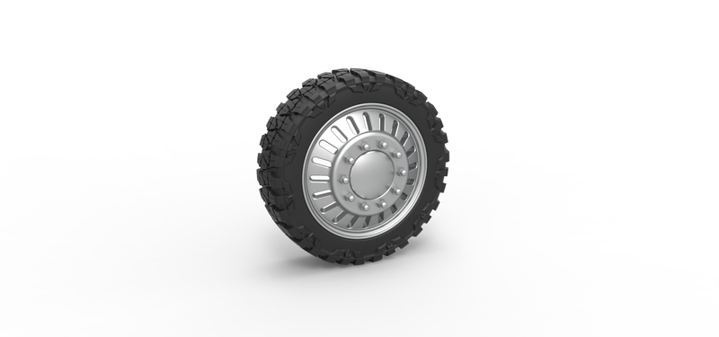 Front semi wheel for pickup Version 12 Scale 1:25