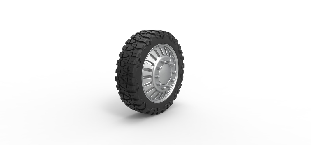 Front semi wheel for pickup Version 12 Scale 1:25 3D Print 524714
