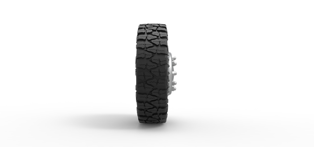 Front semi wheel for pickup Version 12 Scale 1:25 3D Print 524716