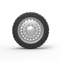 Front semi wheel for pickup Version 12 Scale 1:25 - Thumbnail 5