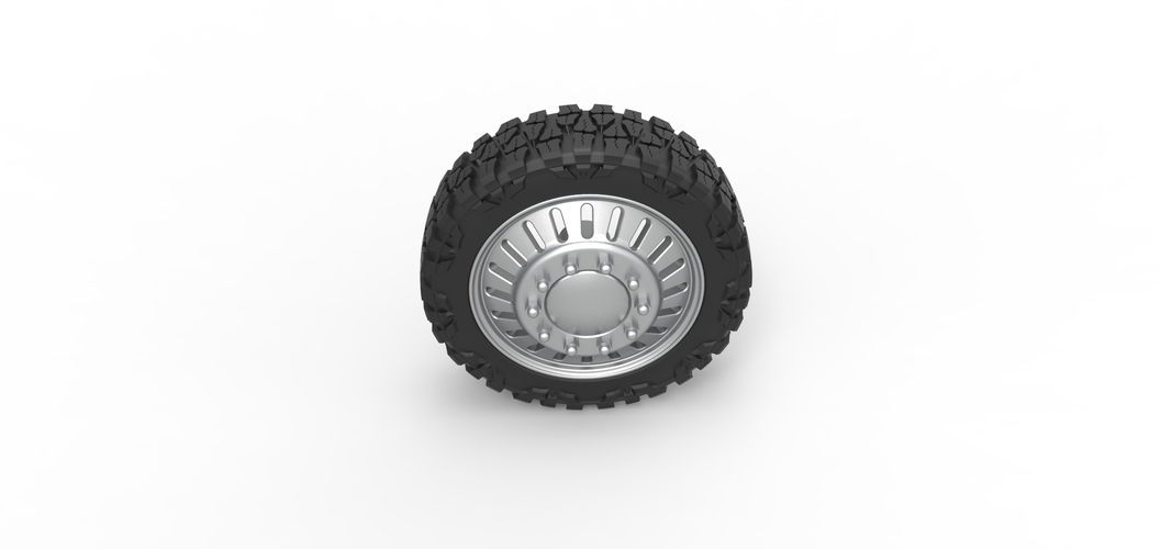 Front semi wheel for pickup Version 12 Scale 1:25 3D Print 524718