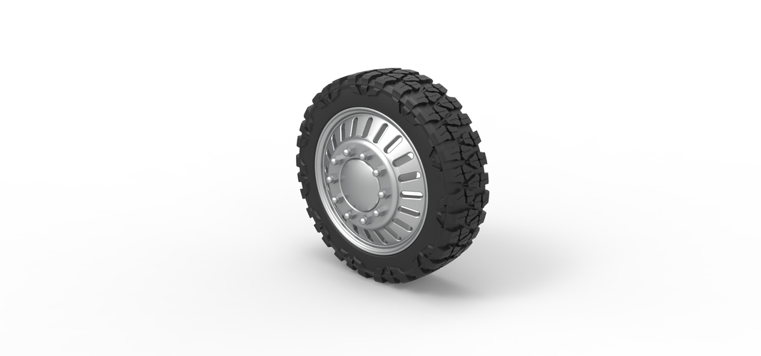 Front semi wheel for pickup Version 12 Scale 1:25 3D Print 524719