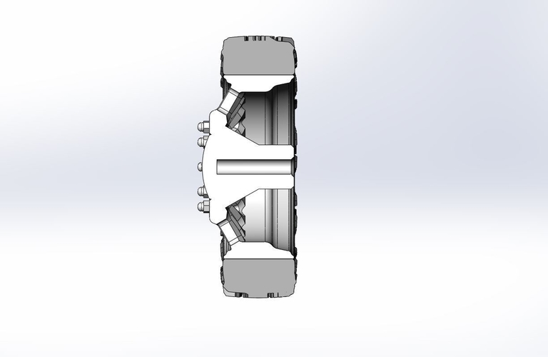 Front semi wheel for pickup Version 12 Scale 1:25 3D Print 524723