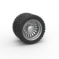 Rear semi wheel for pickup Version 12 Scale 1:25 - Thumbnail 1