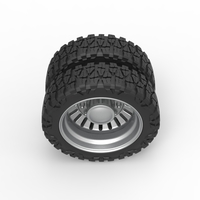 Rear semi wheel for pickup Version 12 Scale 1:25 - Thumbnail 6