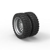 Rear semi wheel for pickup Version 12 Scale 1:25 - Thumbnail 7