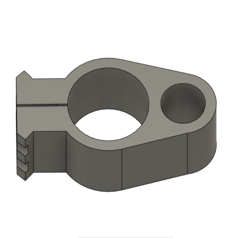 SOPORTE CAÑÓN PARA RIFLE PR900 CON UN RIEL PARA MONTURA - Pinshape