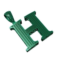 H ALPHABET PENDANT WITH ROUND DIAMOND - Thumbnail 2